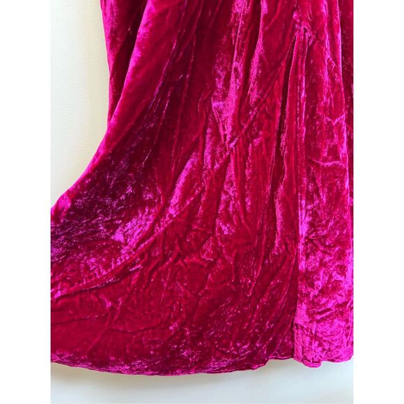 Reformation Salamanca Rhubarb Velvet Dress - Picture 8 of 11